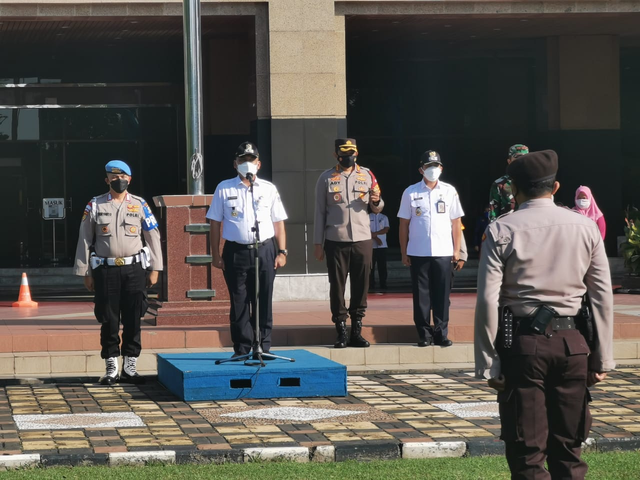 Jelang Pemberlakuan PPKM Darurat, 4 Pilar Pemkot Jakarta Barat laksanakan Apel Gelar Pasukan Aman Nusa II